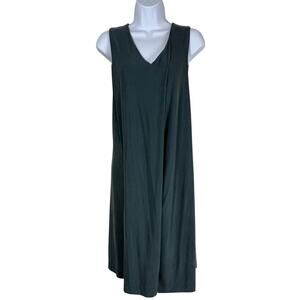 Cynthia Rowley Dress Womens Medium Blue Teal Vegan Silk Shift Feminine Romantic